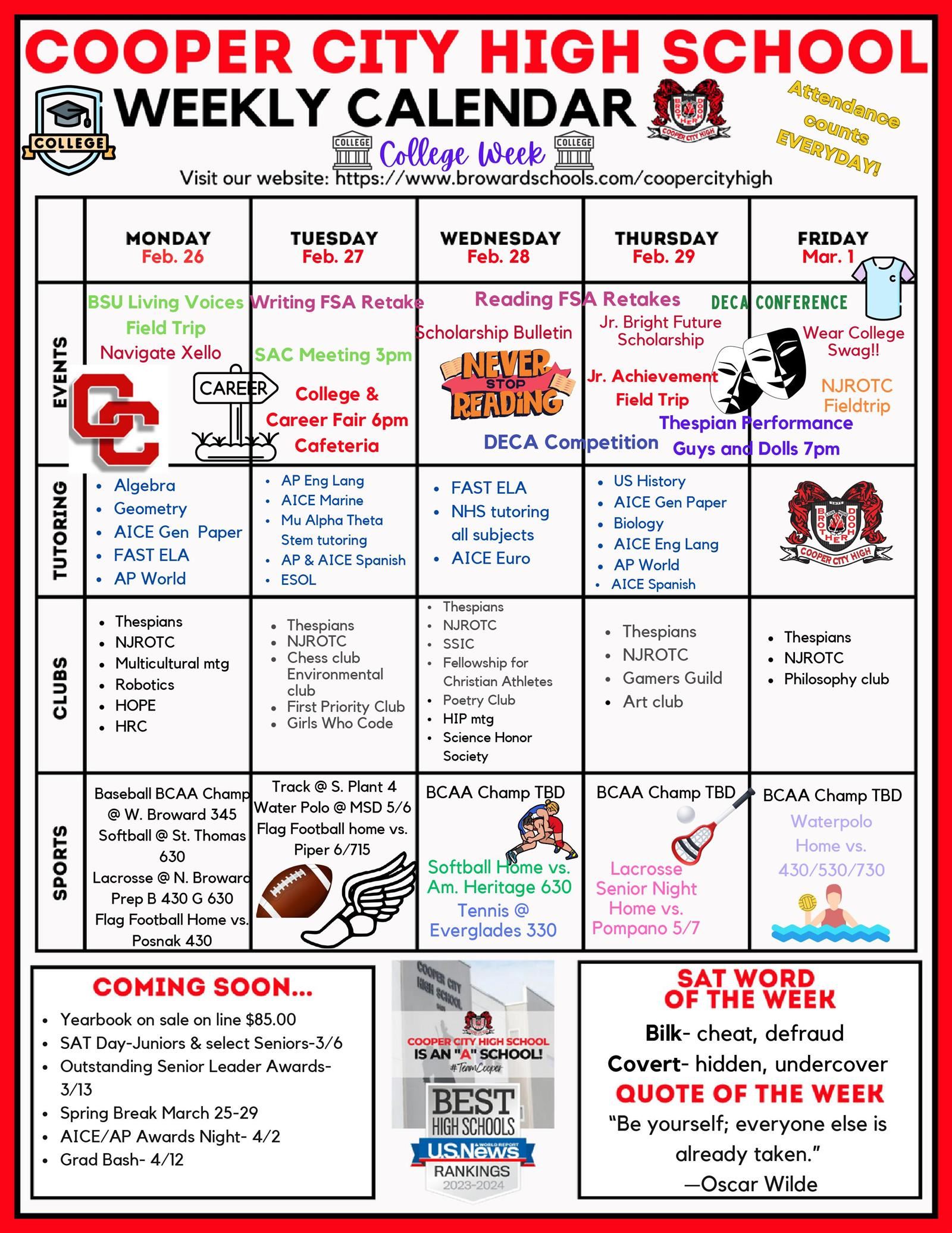 2025 2026 Broward County School Year Calendar Week randi bellanca